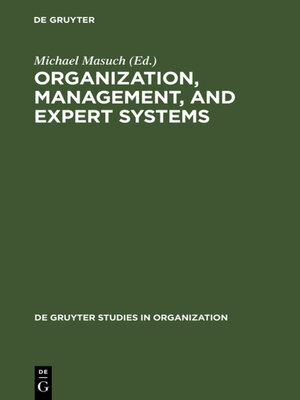 cover image of Organization, Management, and Expert Systems